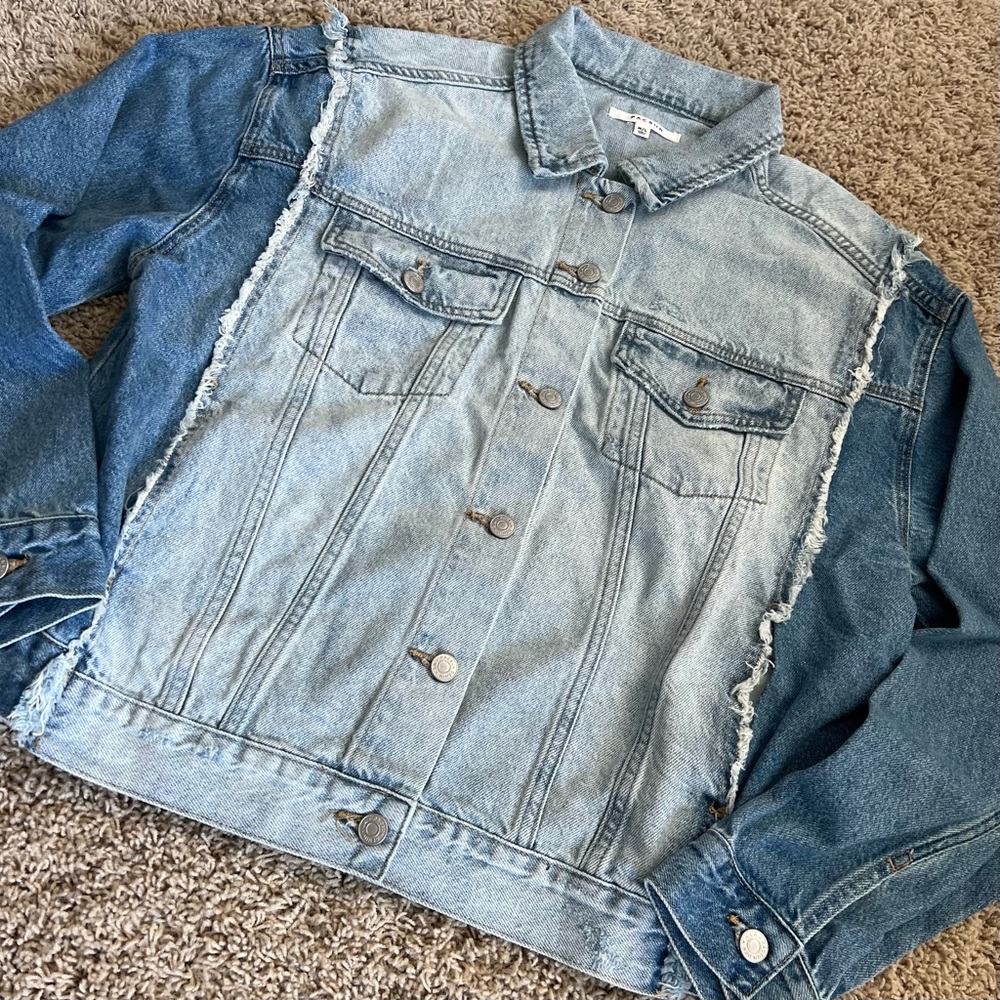 Pacsun Two-Tone Trucker Jacket - Oversized Size M/L